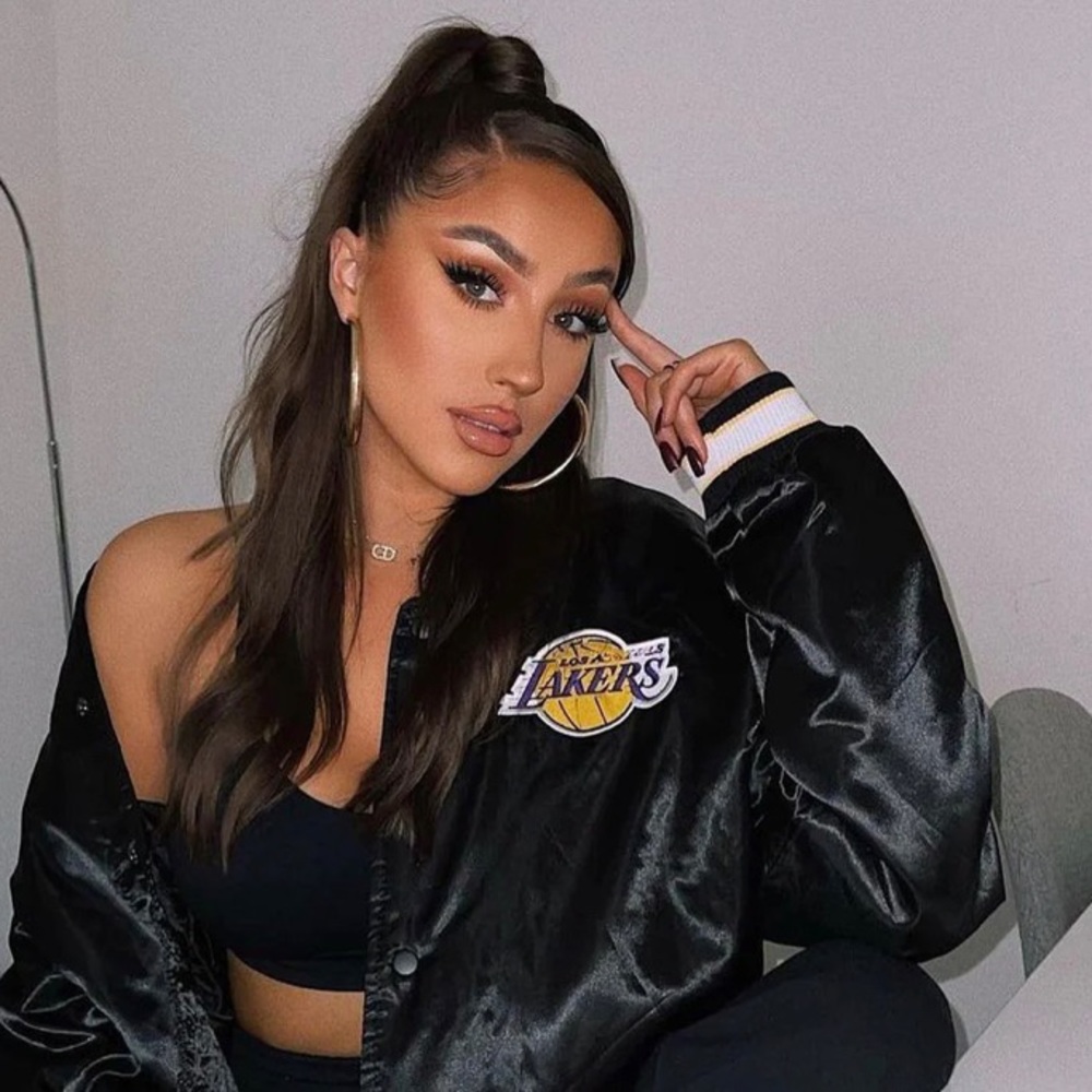 Lakers Jacket Satin Varsity like Jacket